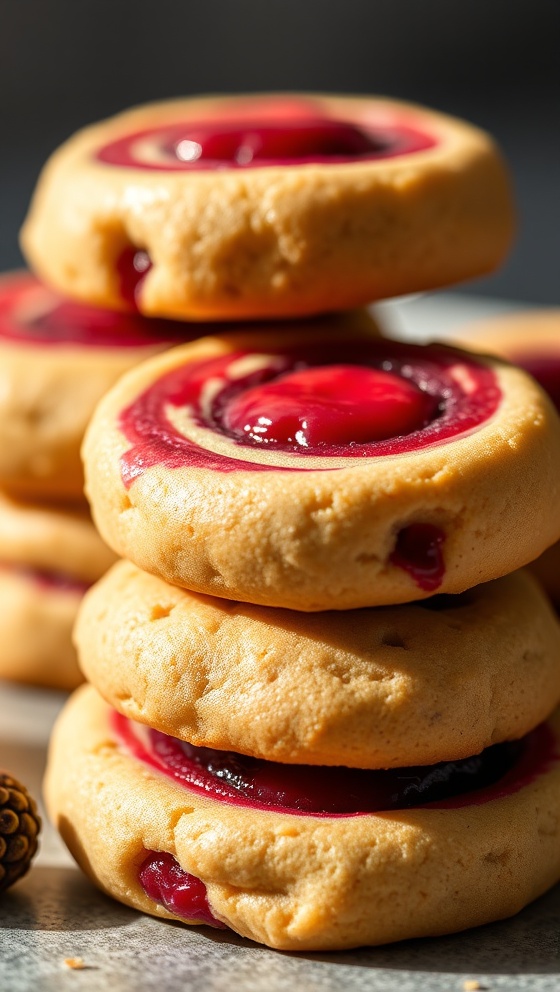 Berry Swirl Butter Cookies