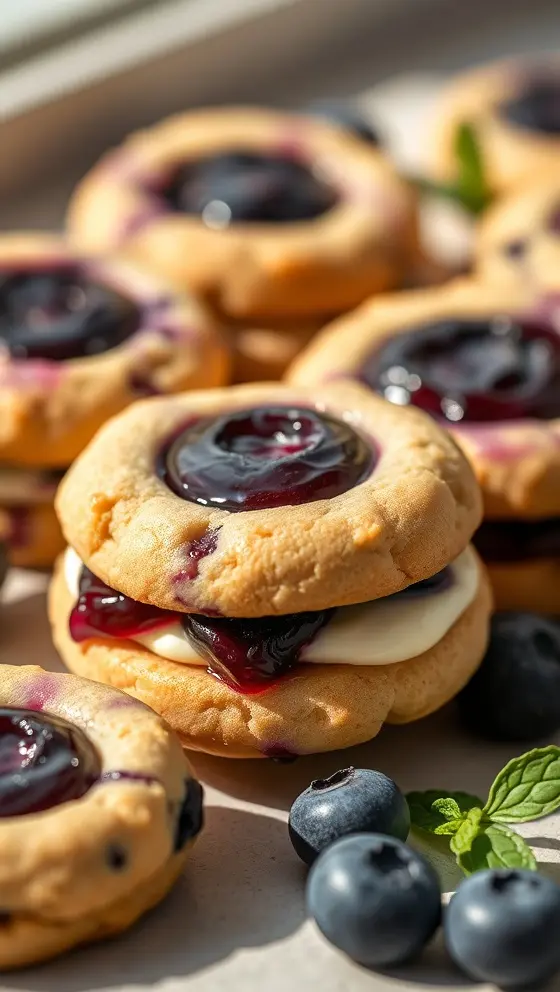 Blueberry Cream Cheese Cookies