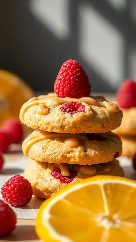 Citrus Raspberry Cookie Treats