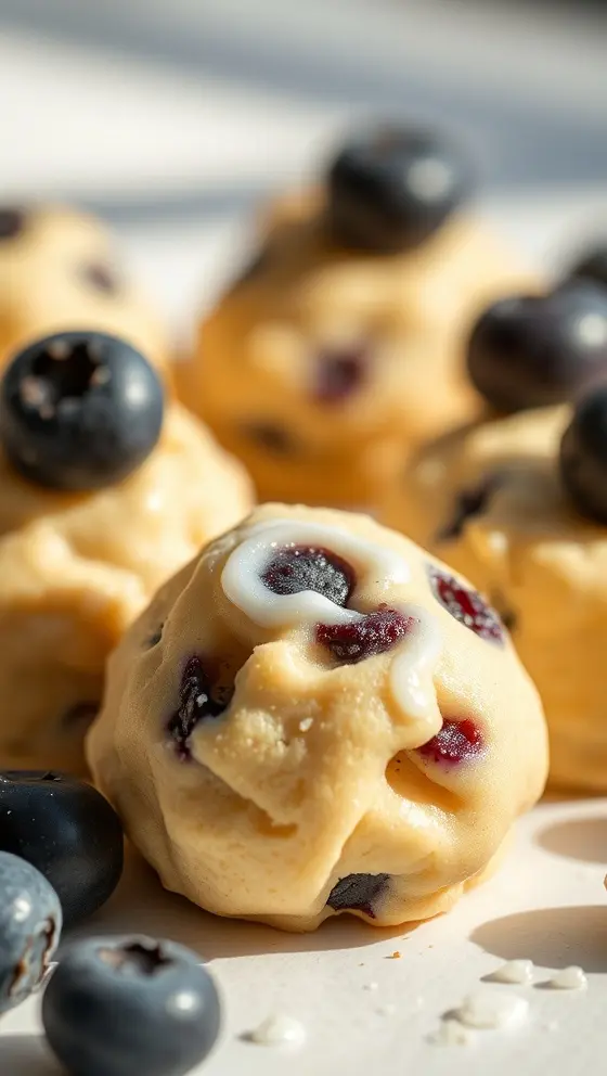 Creamy Blueberry Cookie Drops