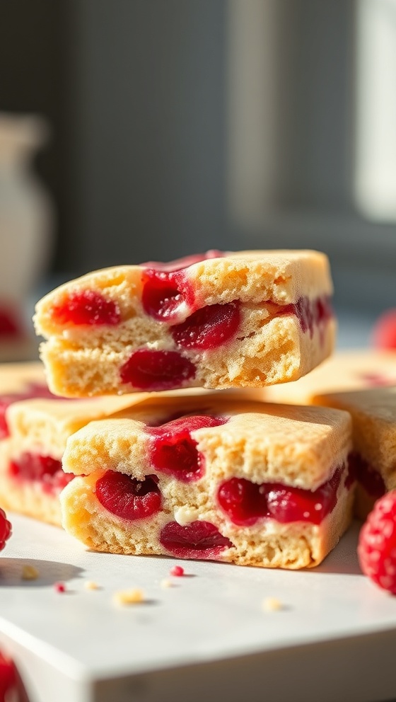 Raspberry Ripple Shortbread