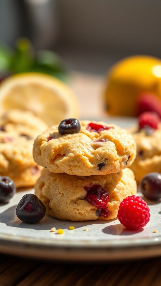 Zesty Lemon Berry Cookies