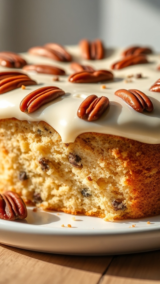 Best Southern Vanilla Butter Pecan Cake