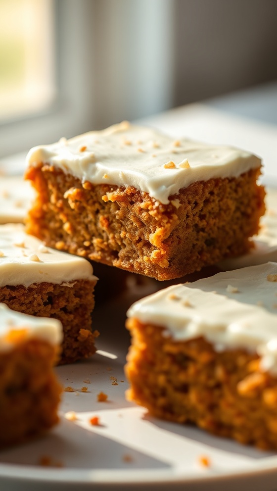 Carrot Cake Bars with Cream Cheese Frosting