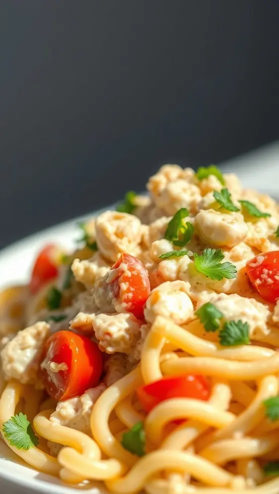 Creamy Cajun Crab Pasta Salad
