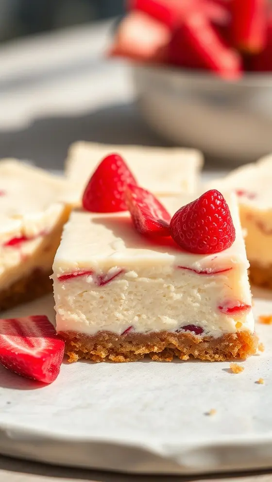 Creamy Rhubarb Cheesecake Bars