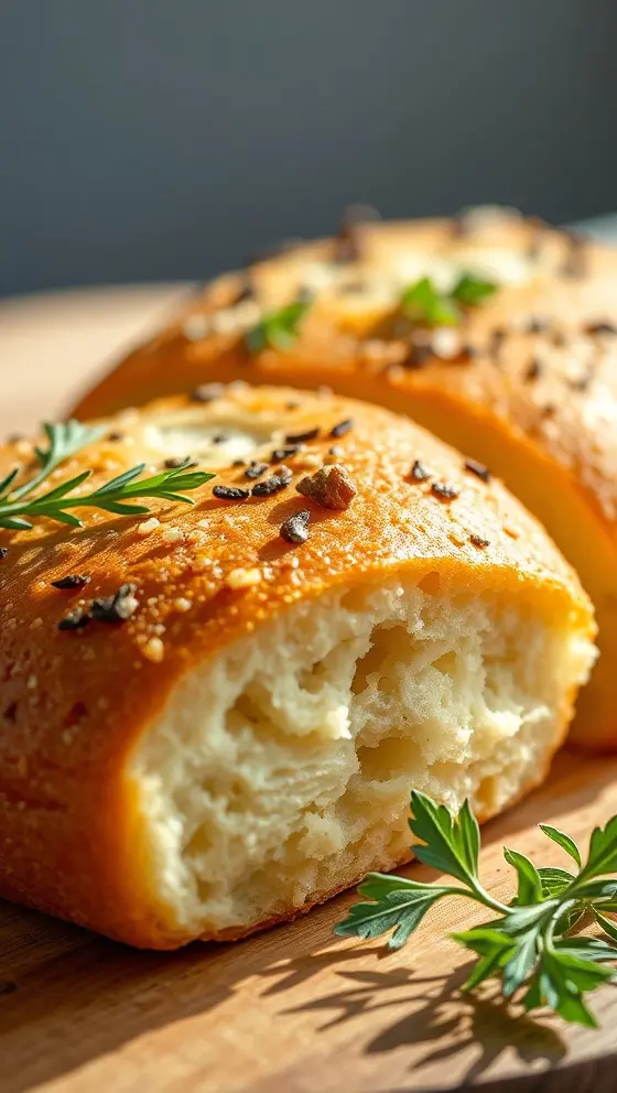 Italian Herbs and Cheese Bread