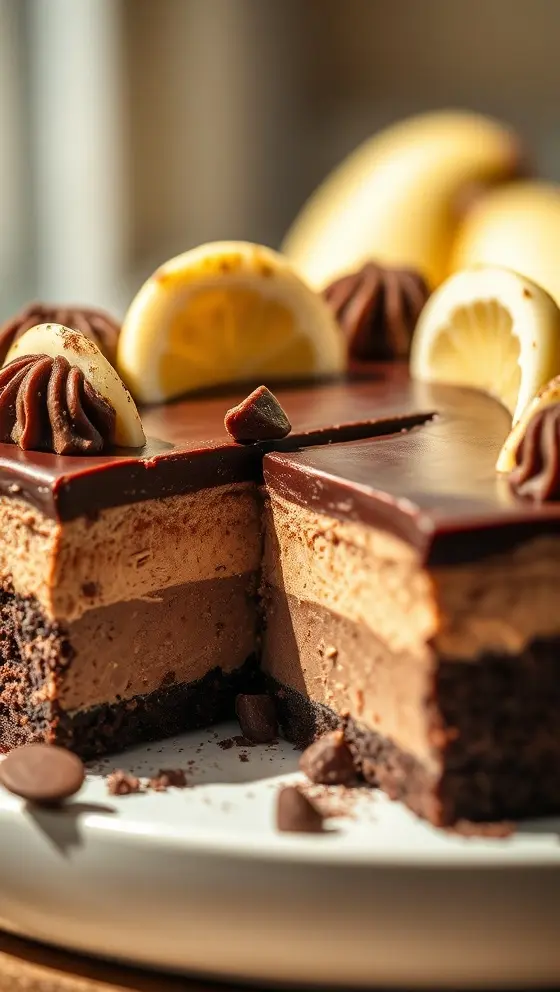 No-Bake German Chocolate Cheesecake