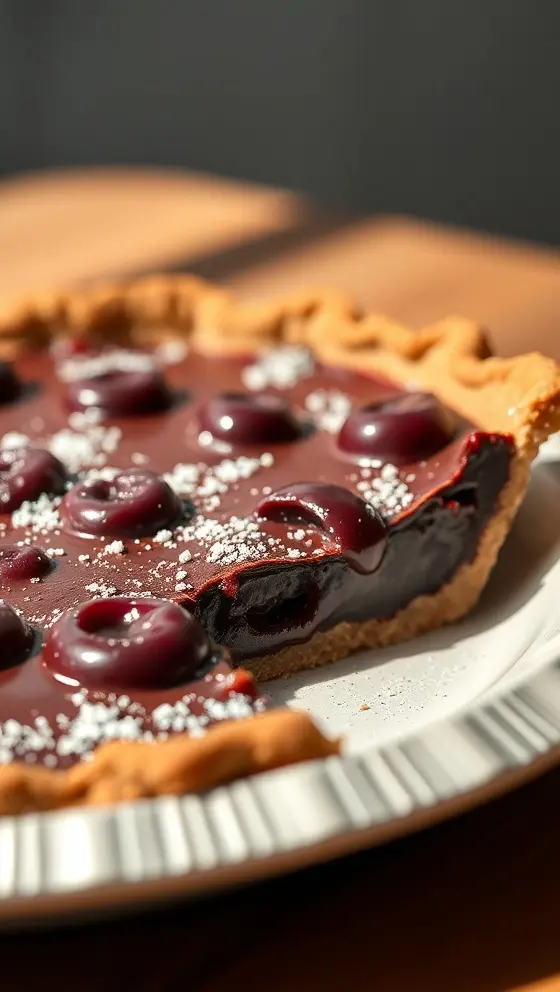 No-Bake Chocolate Cherry Pie