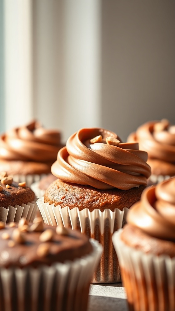 Peanut Butter Chocolate Cupcakes