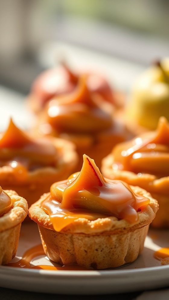 Salted Caramel Apple Mini Pies